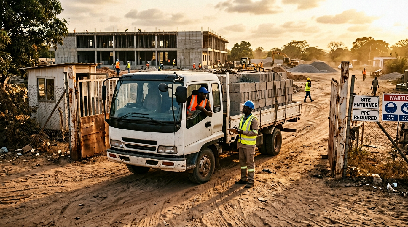 Delivery and logistics support for your site in The Gambia