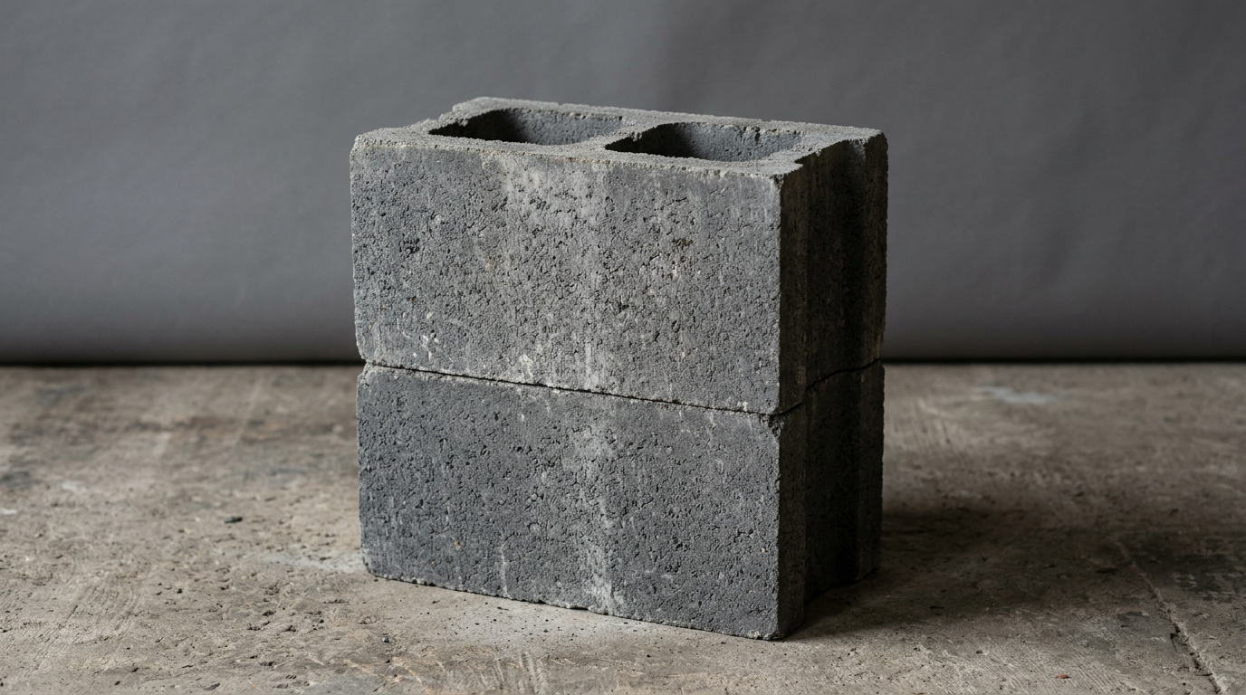 9″ Hollow Concrete Block (CMU), 9″ hollow concrete masonry unit, Quality solids product photo.
